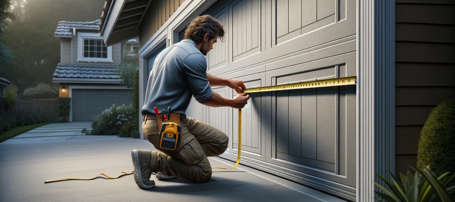 measure garage door length