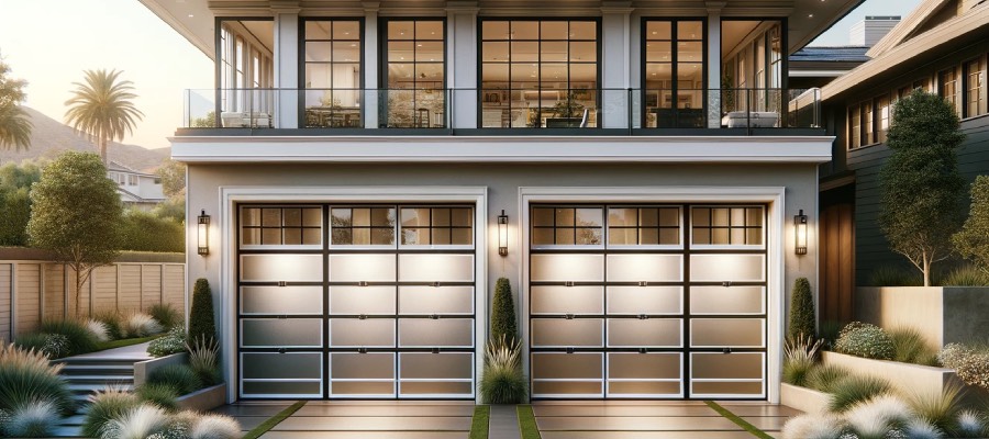 glass double doors