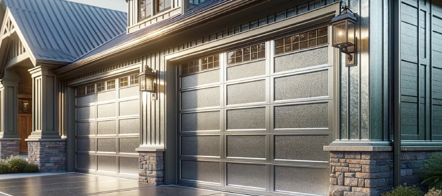 galvanised steel garage door