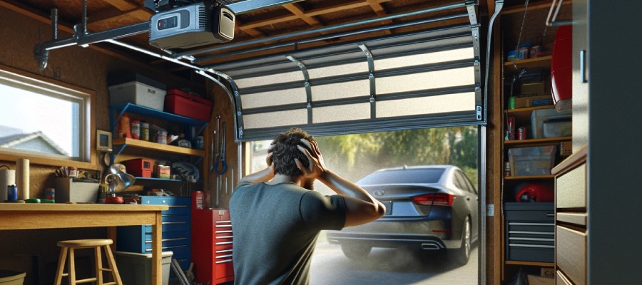 noisy garage door