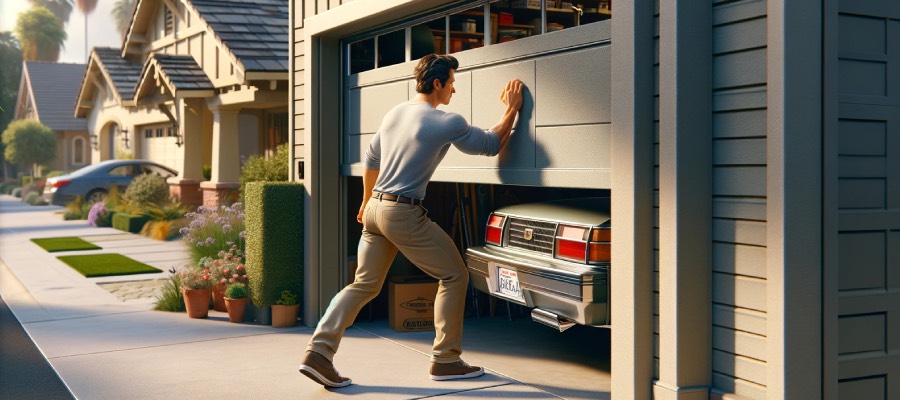 manually open garage door los angeles