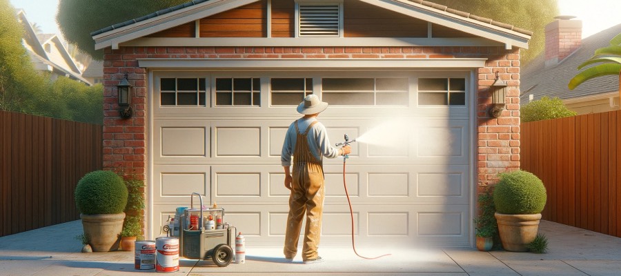 paint spray garage door los angeles