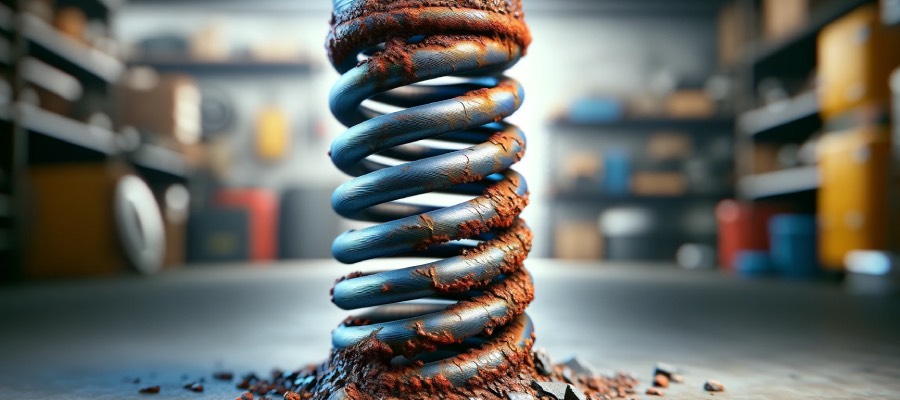 corrosion rust coil steel spring