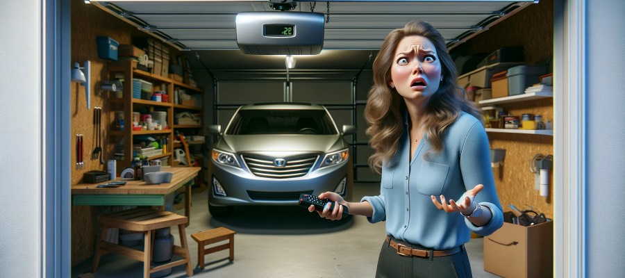 noisy garage door opener