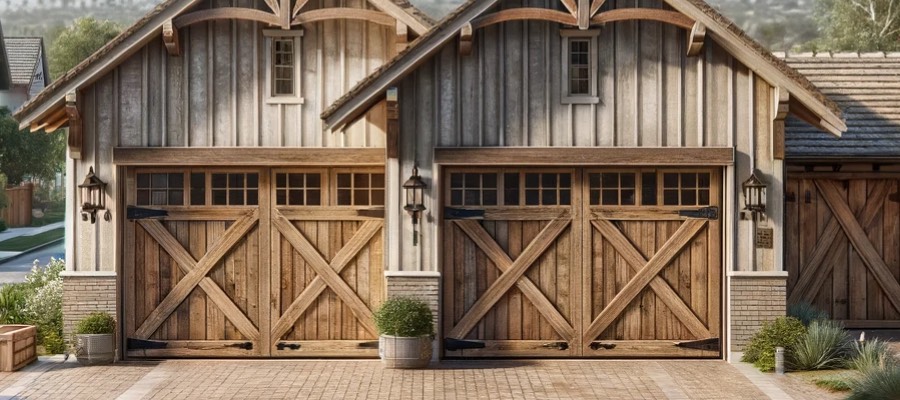 Farmhouse style garage doors
