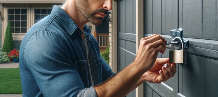 garage door manual lock