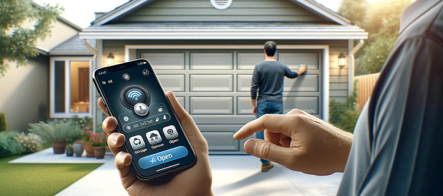 smart app garage door