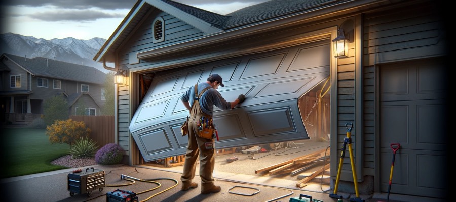 Off-track door repair