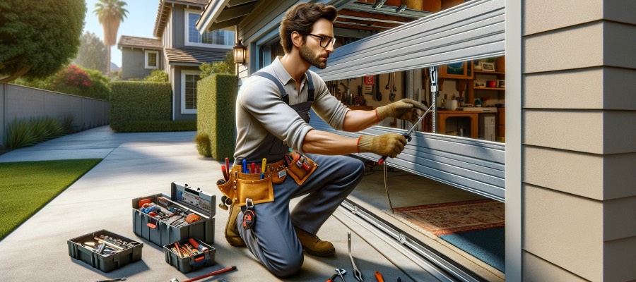 garage door panel installation