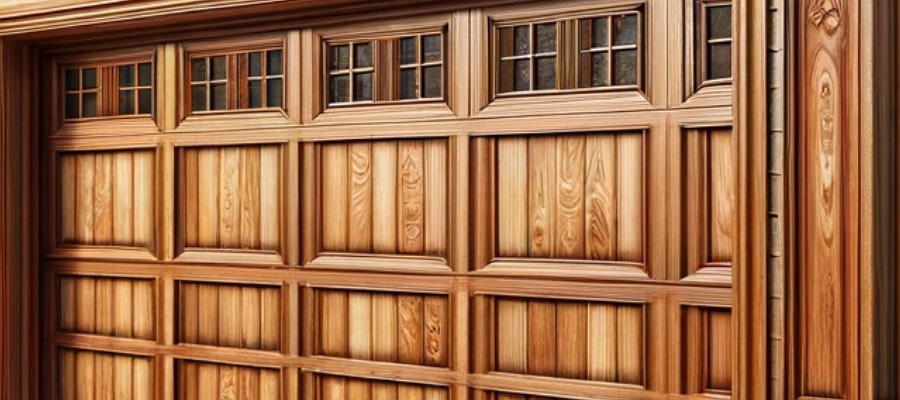 wooden garage doors