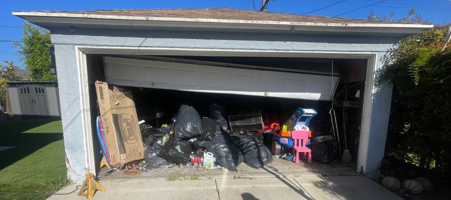 garage door off track